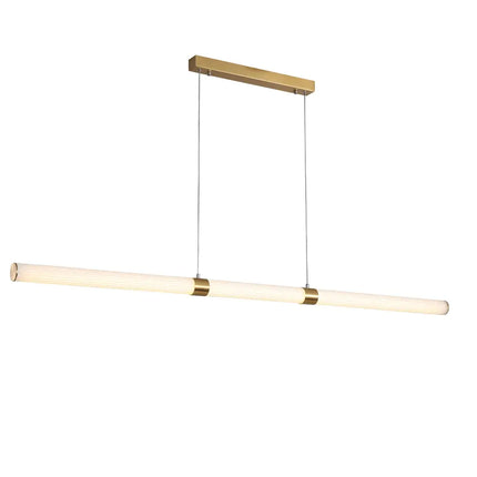 Maxwell Brass Tri-Colour Dimmable Linear LED Pendant