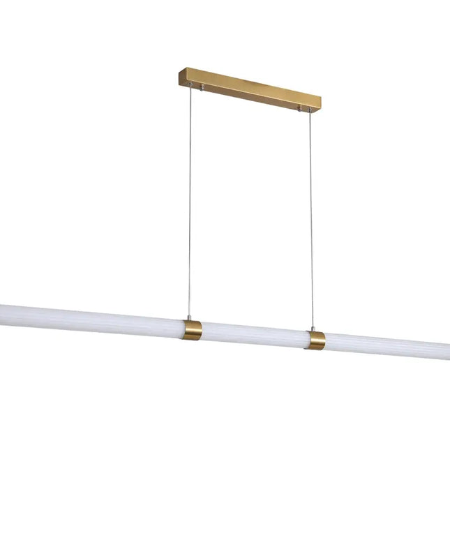 Maxwell Brass Tri-Colour Dimmable Linear LED Pendant