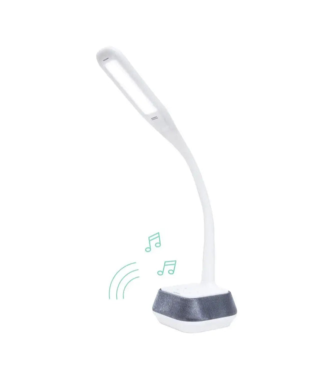 MBEAT actiVIVA LED Desk Lamp with Bluetooth Speaker - 5W/LED illumination Switches/Warm Cool Modes/Rubberized Flexible