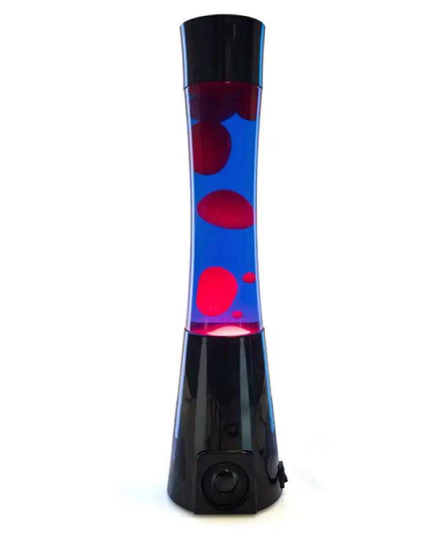 Mood Lighting & Music in One – A 40cm tall lava lamp combining dynamic visuals with powerful sound.