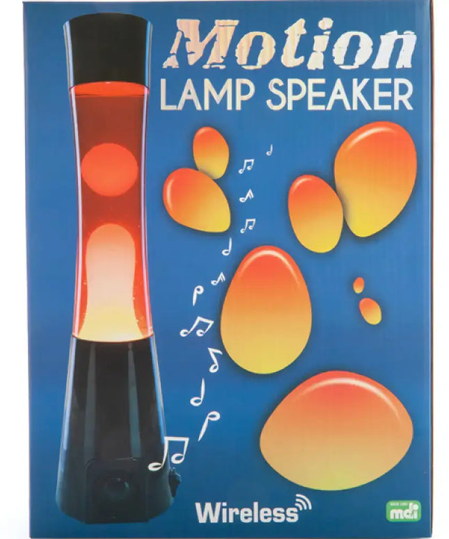 MDI Black Red & Yellow Speaker Lava Lamp