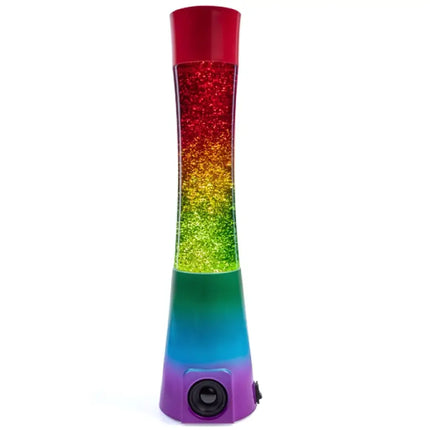 Mood Lighting & Music in One – A 40cm tall glitter lamp with immersive sound and sparkling visuals.