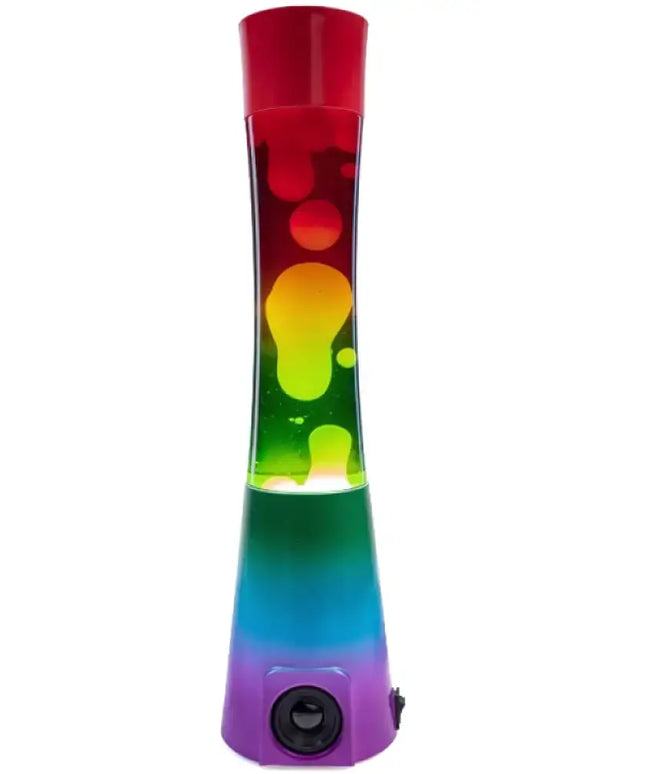 MDI Rainbow Speaker Lava Lamp – A vibrant motion lamp with a built-in Bluetooth speaker.