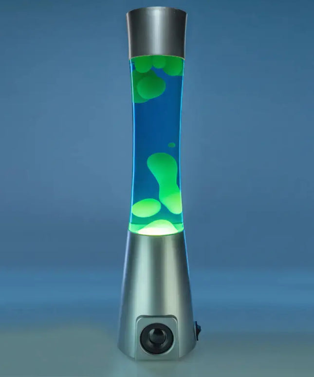 MDI Silver Blue & Yellow Speaker Lava Lamp