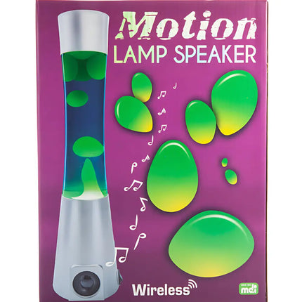 Metallic Silver Lava Lamp with Bluetooth Audio