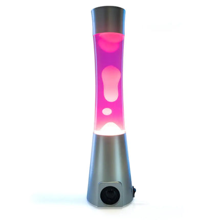 MDI Silver Pink & White Speaker Lava Lamp