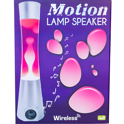 Metallic Silver Lava Lamp with Bluetooth Audio