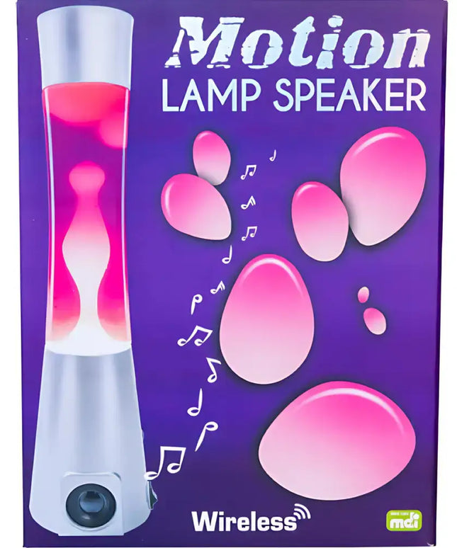 Metallic Silver Lava Lamp with Bluetooth Audio