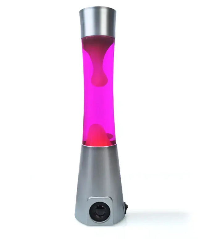 Mood Lighting & Music in One – A 40cm tall lava lamp combining dynamic visuals with powerful sound.