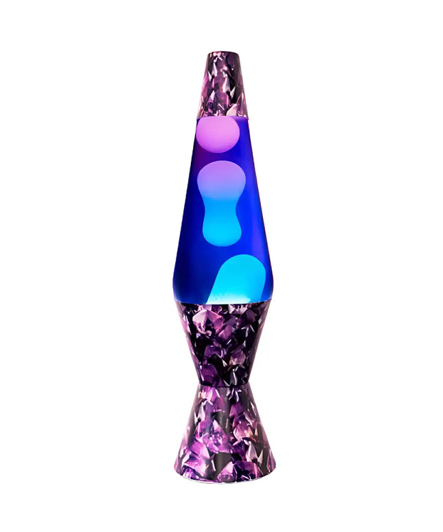 MDI Amethyst Lava Lamp – A dazzling motion lamp with a purple-to-blue gradient glass body.