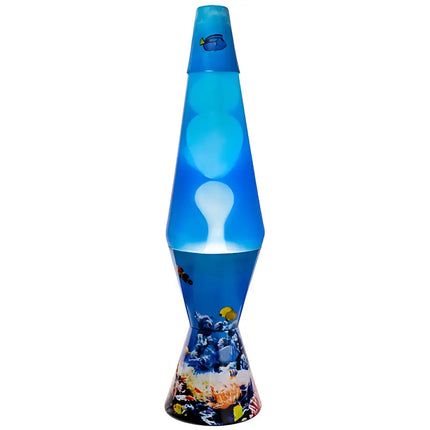 MDI Aqua World Lava Lamp – A calming motion lamp with a deep blue glass body and flowing lava.