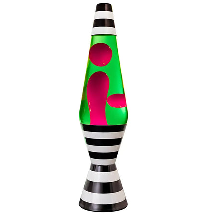 MDI Lava Lamp Diamond Motion 37cm Tall | Black & White Stripes - Home & Garden > Lighting > Table Lamps