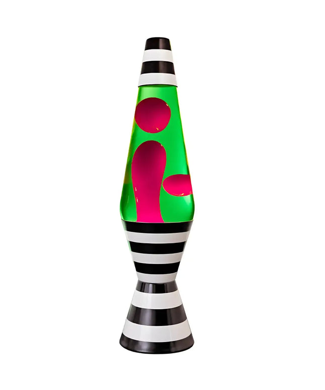 MDI Lava Lamp Diamond Motion 37cm Tall | Black & White Stripes - Home & Garden > Lighting > Table Lamps