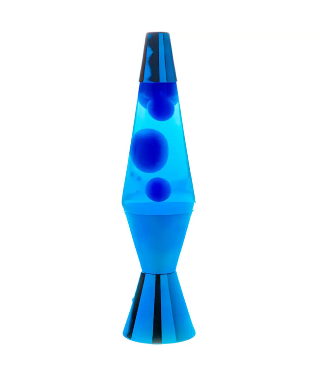 MDI Blue Blue Blue Metallic Lava Lamp – A sleek motion lamp with deep blue lava.