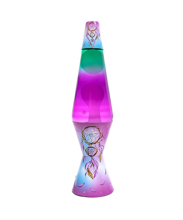 MDI Dreamcatcher Lava Lamp – A dreamy motion lamp with a pink and blue gradient glass body.