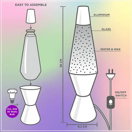 MDI Lava Lamp Diamond Motion 37cm Tall | Avocado - Home & Garden > Lighting > Table Lamps - MDI