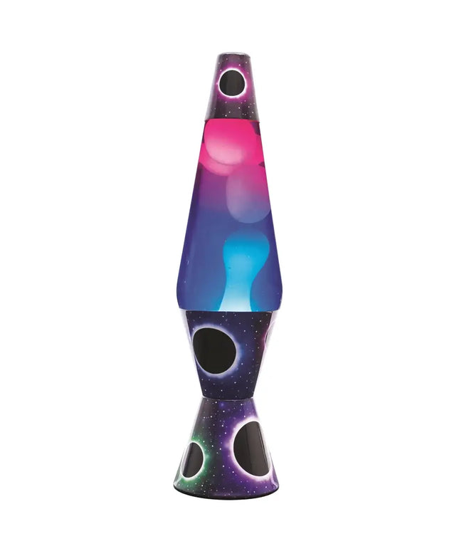 MDI Lost Planet Lava Lamp – A celestial motion lamp with a pink and blue gradient glass body.