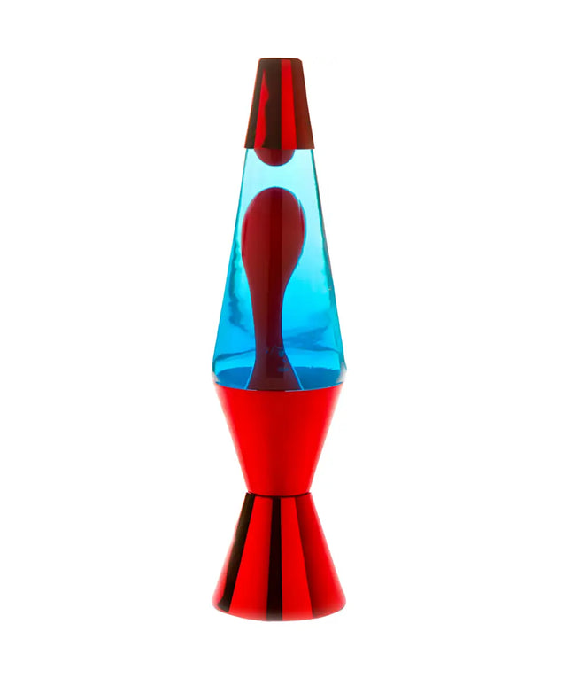 MDI Red Red Blue Metallic Lava Lamp – A bold and vibrant motion lamp.