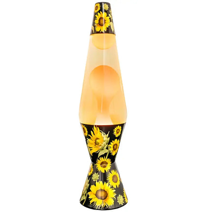MDI Sunflower Lava Lamp – A radiant motion lamp with golden liquid and flowing lava.