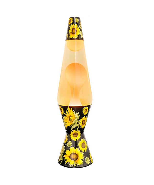 MDI Sunflower Lava Lamp – A radiant motion lamp with golden liquid and flowing lava.