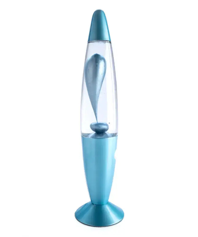 MDI Lava Lamp Magma Motion 41cm Tall | Blue Metallic - Home & Garden > Lighting > Table Lamps