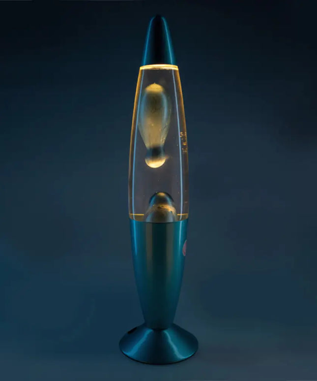 Metallic Blue Motion Lamp – Sleek and modern lighting with a shimmering metallic finish.