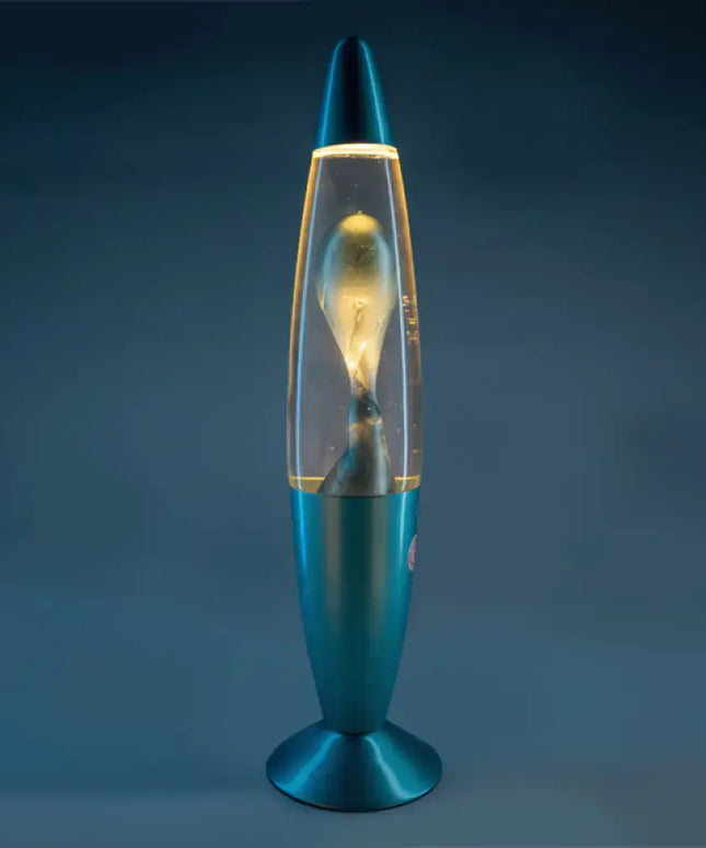 MDI Lava Lamp Magma Motion 41cm Tall | Blue Metallic - Home & Garden > Lighting > Table Lamps