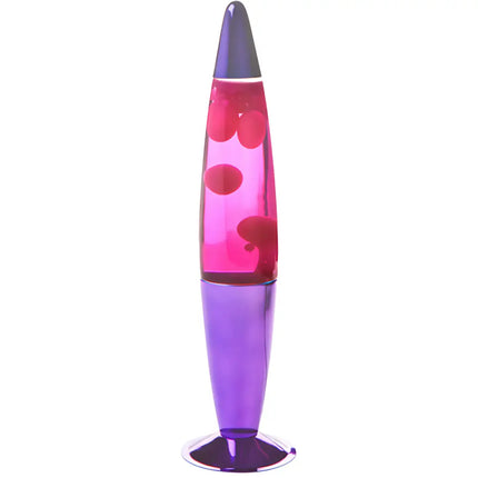 MDI Purple Pink Purple Metallic Lava Lamp – A classic motion lamp with pink wax and purple liquid.