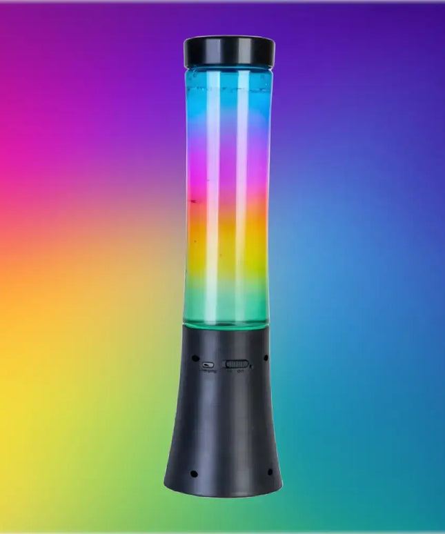 MDI Rainbow Glitter Vortex Speaker | Bluetooth LED Water Speaker