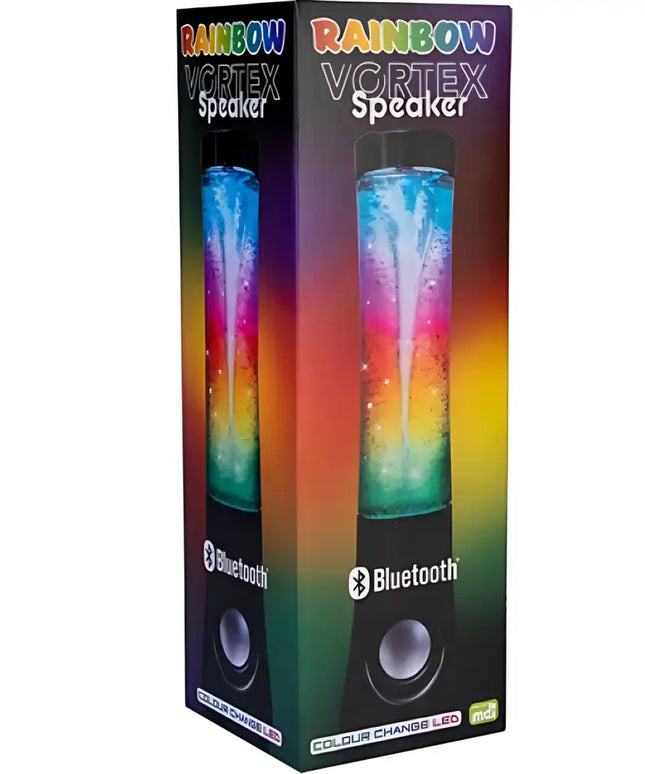 MDI Rainbow Glitter Vortex Speaker | Bluetooth LED Water Speaker