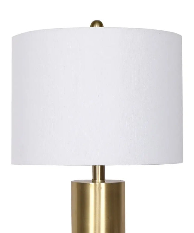 Sarantino Metal and Marble Table Lamp in Black-Home & Garden > Lighting-Koala Lamps and Lighting