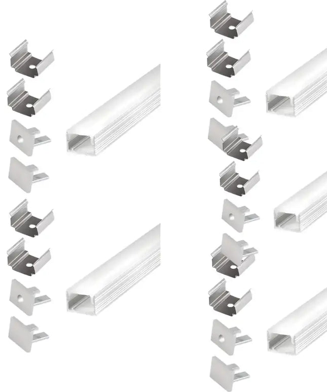 "Micro Surface Aluminium Mounting Profile System - Silver 8MM X 9MM for LED Strip Lighting"