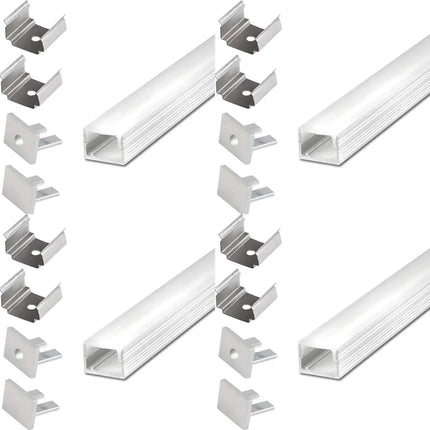 "Micro Surface Aluminium Mounting Profile System - Silver 8MM X 9MM for LED Strip Lighting"