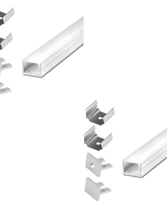 "Micro Surface Aluminium Mounting Profile System - Silver 8MM X 9MM for LED Strip Lighting"