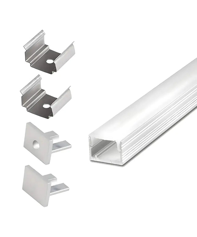 "Micro Surface Aluminium Mounting Profile System - Silver 8MM X 9MM for LED Strip Lighting"