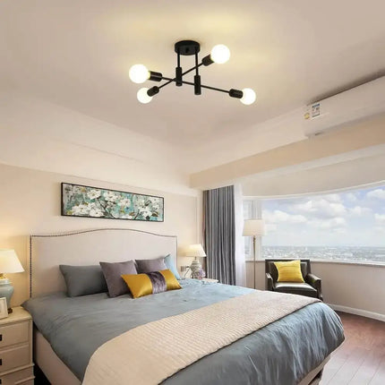 Mid Century Chandelier Modern 4-Light - Home & Garden > Lighting