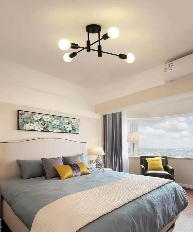 Mid Century Chandelier Modern 4-Light - Home & Garden > Lighting