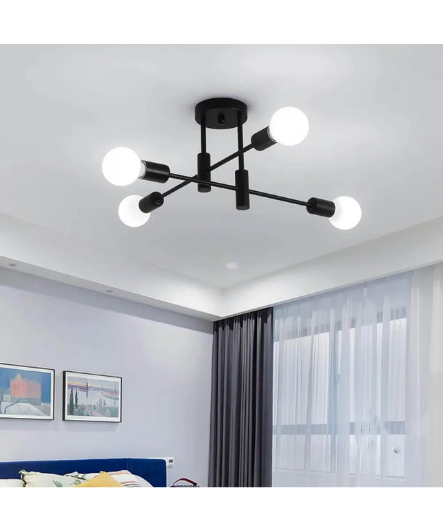 Mid Century Chandelier Modern 4-Light - Home & Garden > Lighting