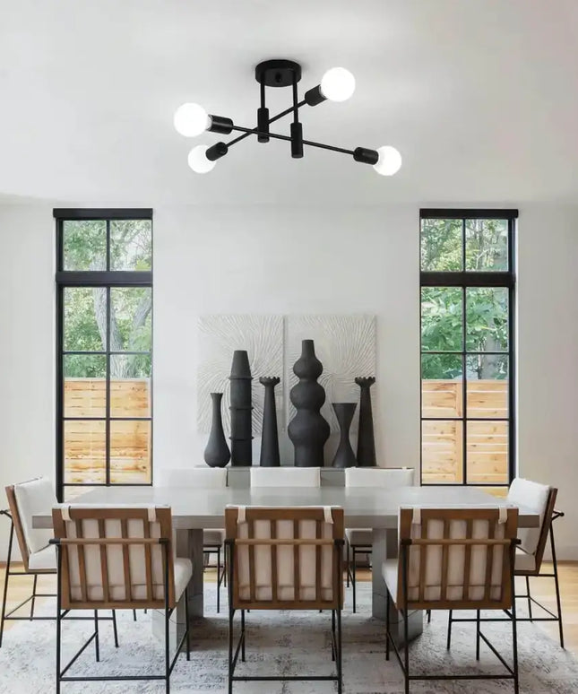 Mid Century Chandelier Modern 4-Light - Home & Garden > Lighting