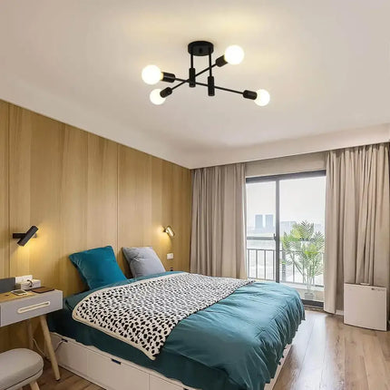 Mid Century Chandelier Modern 4-Light - Home & Garden > Lighting