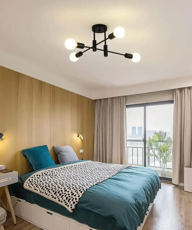 Mid Century Chandelier Modern 4-Light - Home & Garden > Lighting