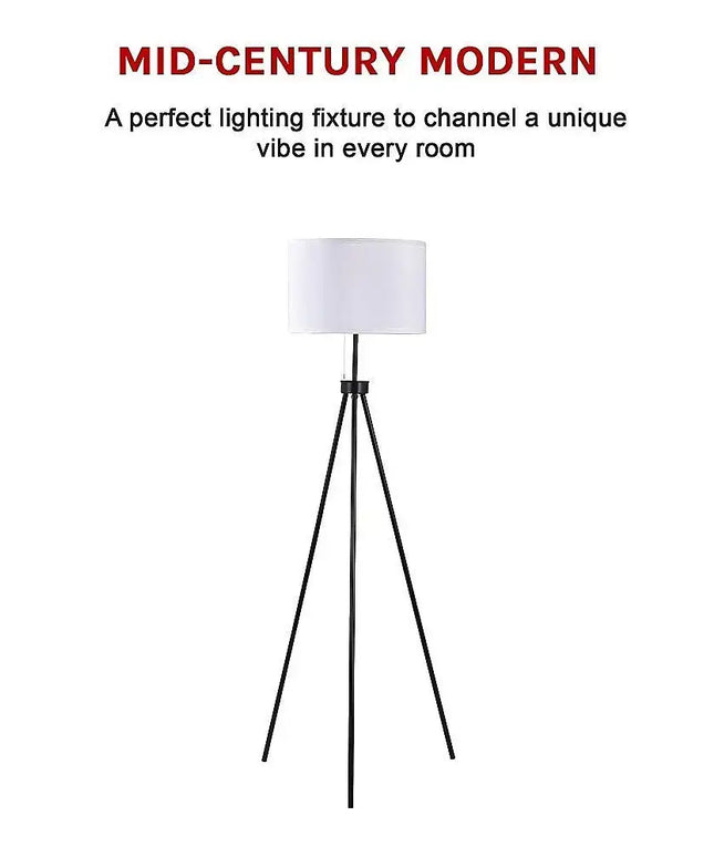 Mid-Century Floor Lamp Modern Tripod Decor Living Room Standing-Home & Garden > Lighting-Koala Lamps and Lighting