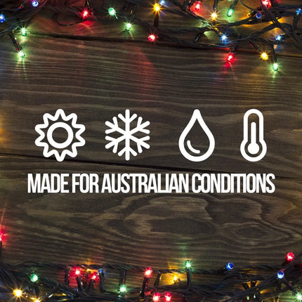 Multicoloured Milano Decor Outdoor LED Fairy Lights suitable for Australian weather
