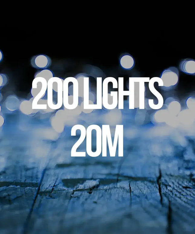 Milano Decor Solar Powered Outdoor Fairy Lights - White - 200 Lights-Home & Garden > Lighting-Dropli