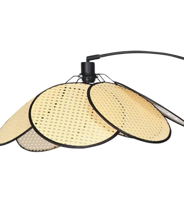 Sarantino Minimalist Synthetic Rattan Floor Lamp-Home & Garden > Lighting-Koala Lamps and Lighting