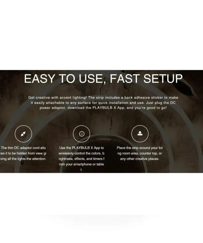 Mipow Playbulb Comet Smart Bluetooth LED Colour Light Strip Kit 2M-Occasions > Party Lights-Koala Lamps and Lighting