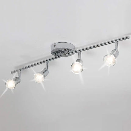 Modern 4 Light Track Lighting Kit LED (Chrome) - Home & Garden > Lighting