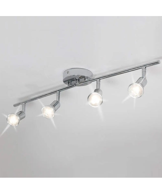 Modern 4 Light Track Lighting Kit LED (Chrome) - Home & Garden > Lighting