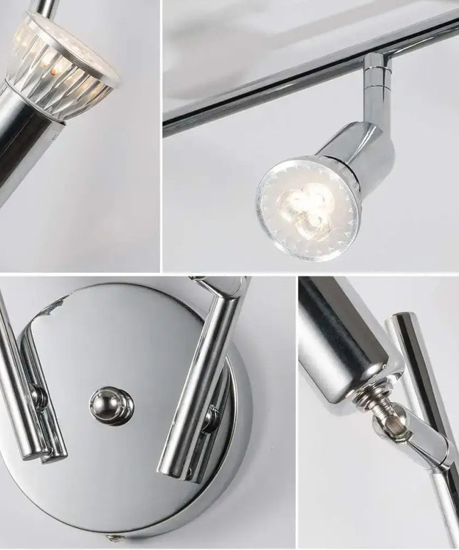 Modern 4 Light Track Lighting Kit LED (Chrome) - Home & Garden > Lighting