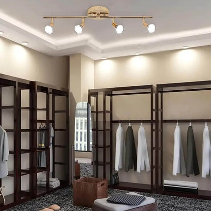 Modern 4-Light Track Lighting Kit LED (Gold) - Home & Garden > Lighting